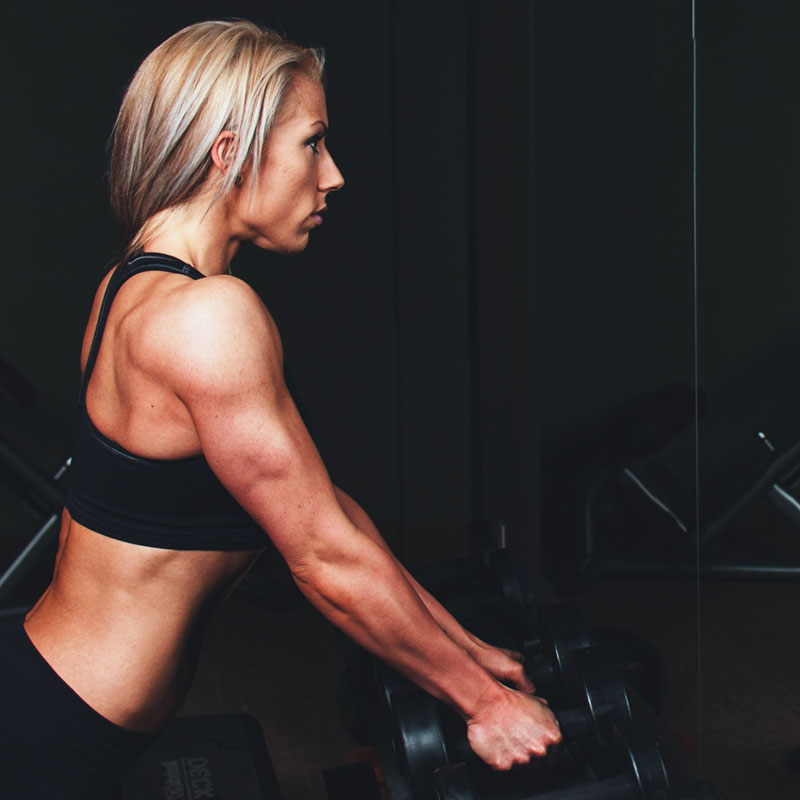 Woman Starting Exercise Routine